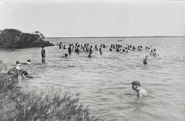Historical - Swimming at Lake Violet
