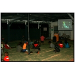 Movie night at the pool Movie night at the pool