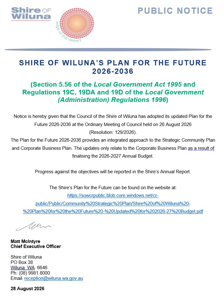 Council Adopts Updated Plan for the Future 2026-2036