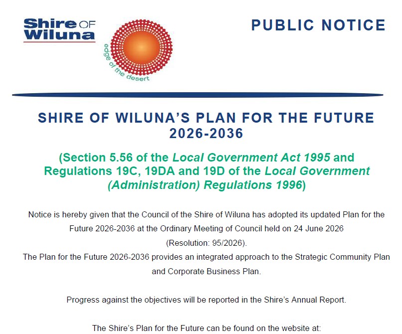 Plan for the Future 2026-2036