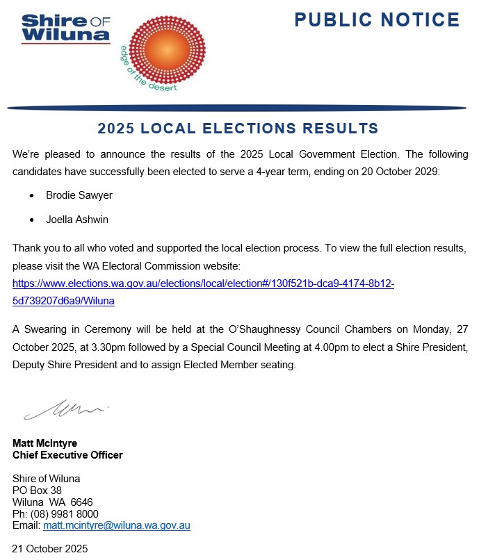2025 Local Election Results